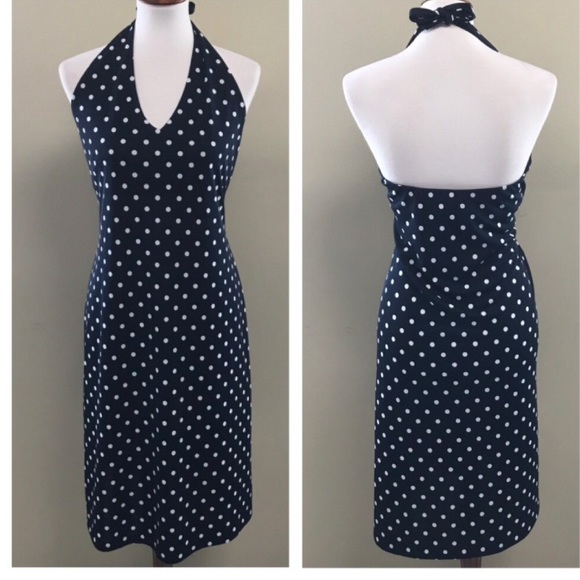 Jones New York Dresses & Skirts - Jones New York Signature Polka Dot Halter …